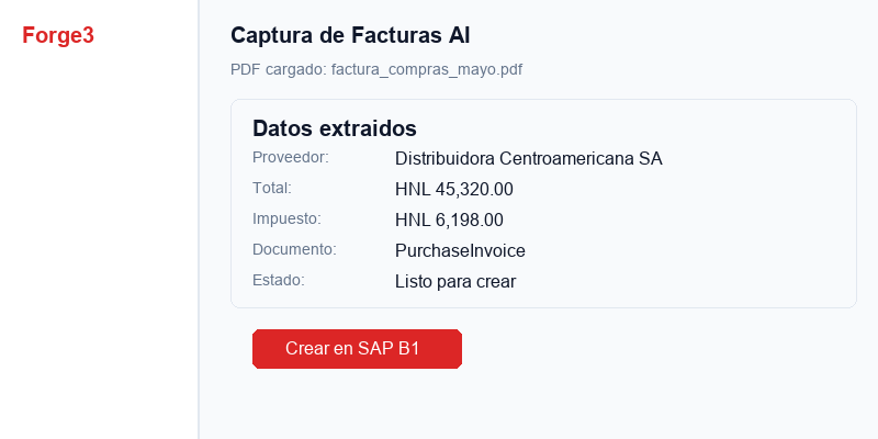 Vista previa de Captura de facturas AI